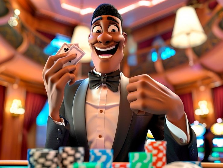 Live dealer blackjack table with multiple camera angles